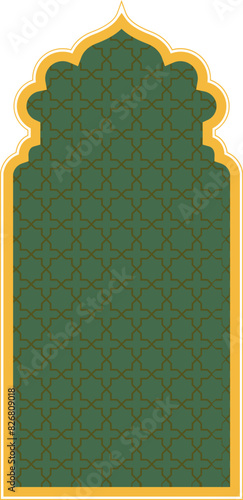 Islamic Arch with inside pattern