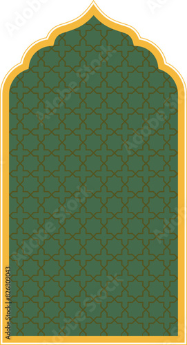 Islamic Arch with inside pattern