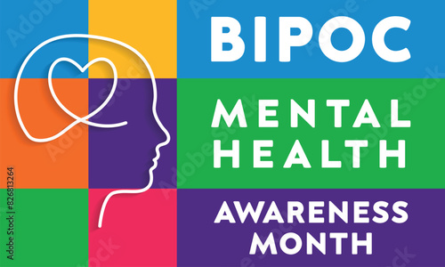 фотографія July is BIPOC (Black, Indigenous, People of Color) Mental Health Awareness Month observed every year in July