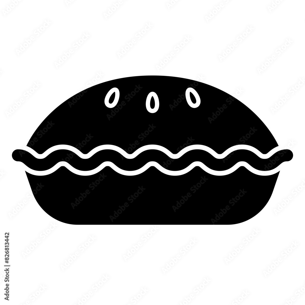 Fototapeta premium pie cake dessert icon