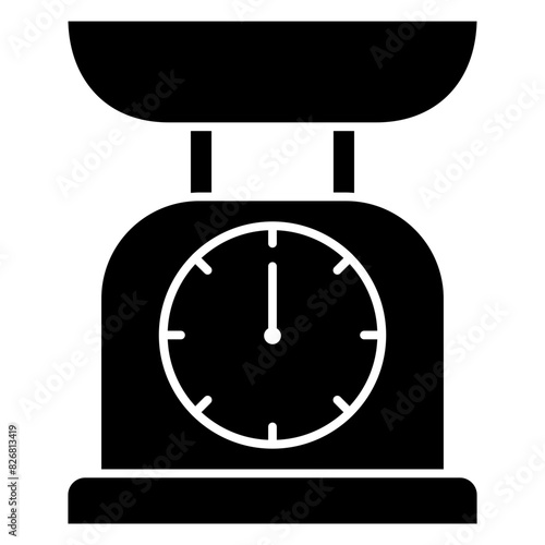 weight scale icon illustration
