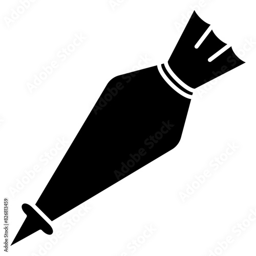 frosting bag. pastry tool icon