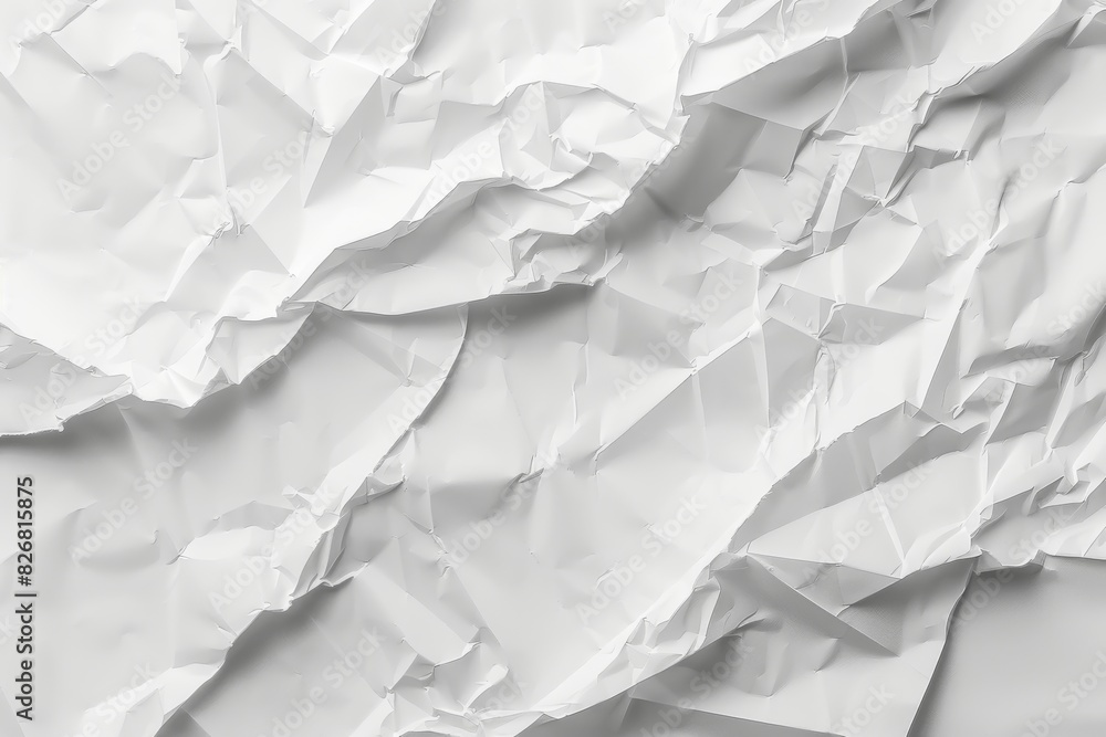 Crumpled white paper texture Crumpled white paper texture