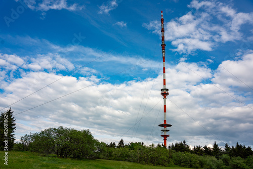 heidelstein, antenna, rhön, landscape, nature, weather forecast, weather report, wallpaper, fog clouds