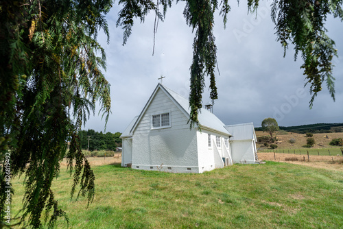 Rural church in Stanley Brook, Tasman, New Zealand. photo