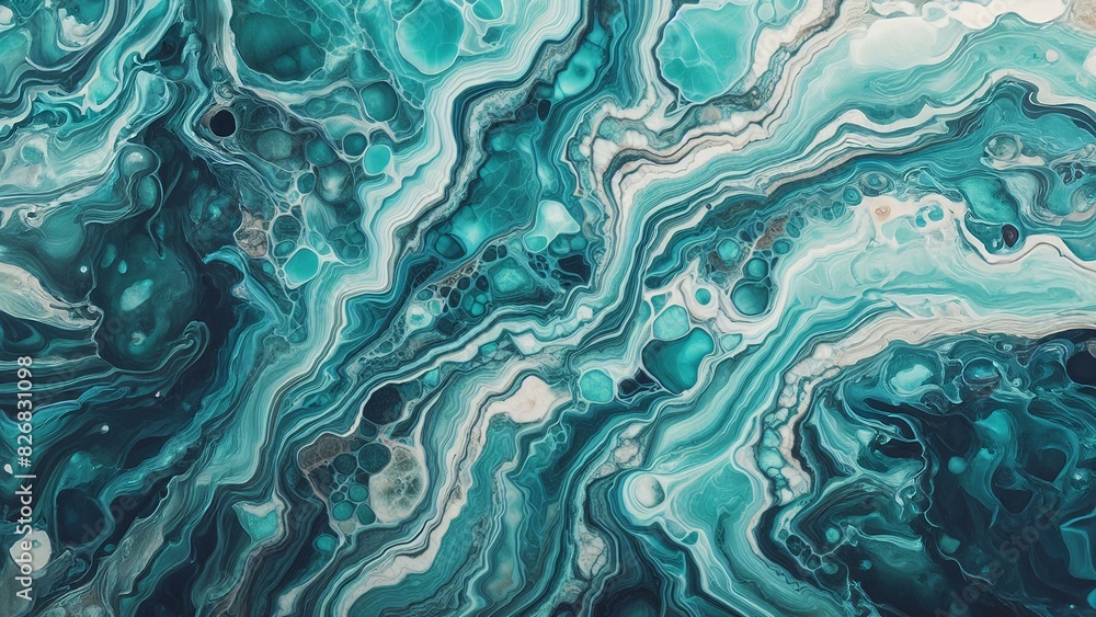 Turquoise and blue natural stone pattern background Turquoise and blue natural stone pattern background