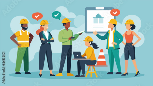 Attendees take part in a simulation exercise roleplaying various safety scenarios to test their knowledge and response strategies.. Vector illustration