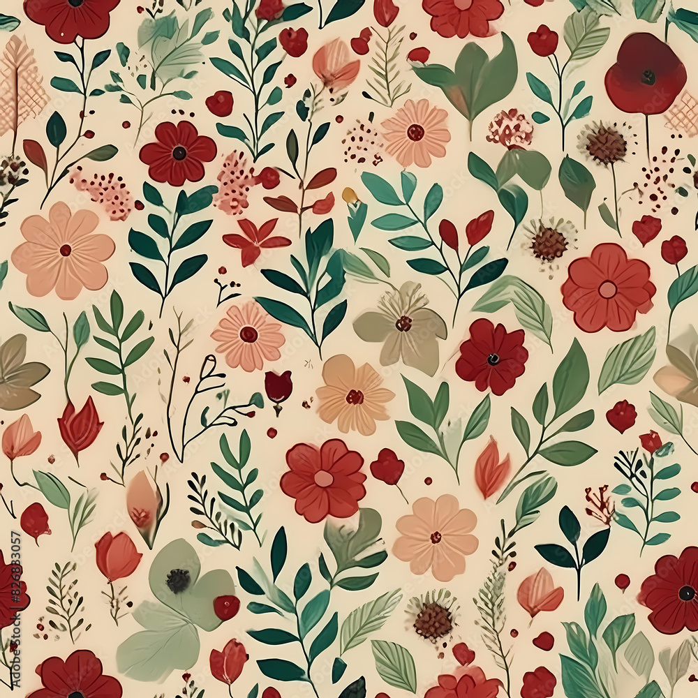 seamless pattern with flowers seamless pattern with flowers