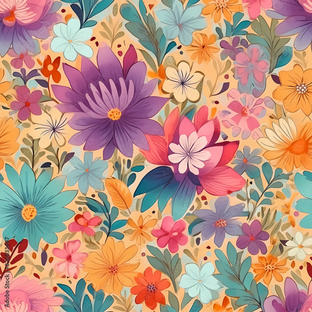 seamless pattern with flowers seamless pattern with flowers