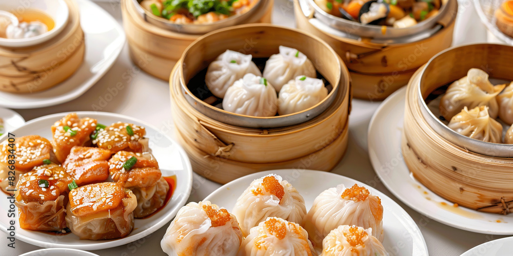 Dim Sum on the table Dim Sum on the table