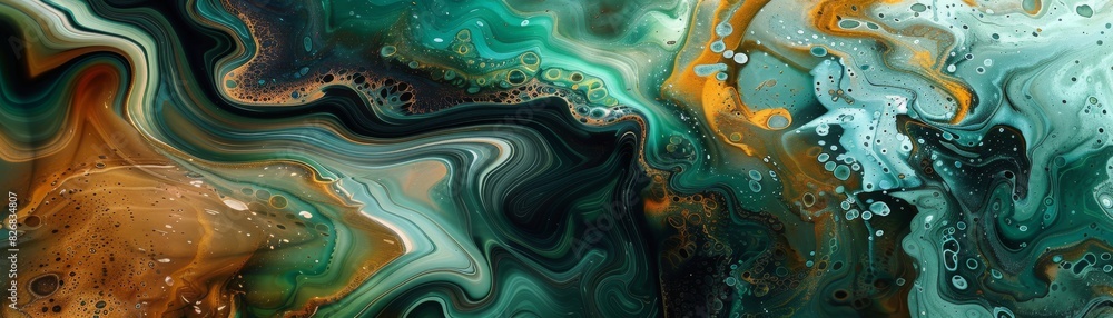 Mesmerizing Fluid Abstract Painting with Marbled Patterns and Rich Color Gradients Mesmerizing Fluid Abstract Painting with Marbled Patterns and Rich Color Gradients