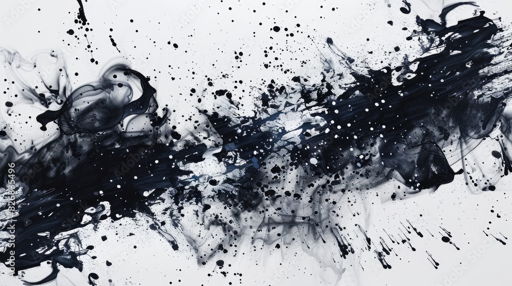 Series depicting life forms through a constellation of ink dots representing digital creativity in artistic design Series depicting life forms through a constellation of ink dots representing digital creativity in artistic design