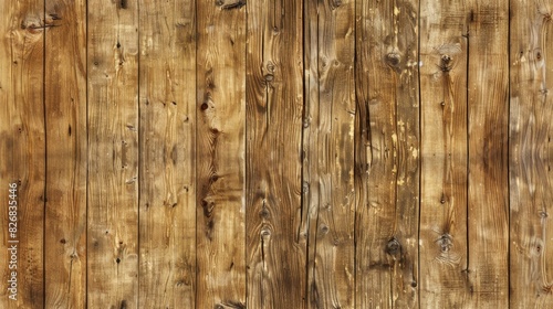 Wooden paneling with pronounced grain and texture. Organic architecture concept photo