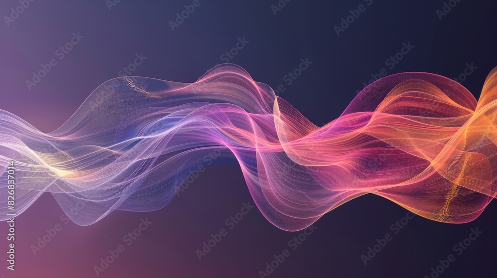 Fluid Gradient Abstraction in Waves - Modern Conceptual Design of Color Transitions in Motion Fluid Gradient Abstraction in Waves - Modern Conceptual Design of Color Transitions in Motion