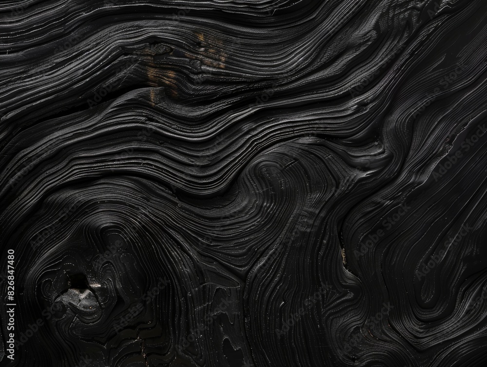 Close-up of a dark, textured wood grain on a rustic hardwood floor Close-up of a dark, textured wood grain on a rustic hardwood floor
