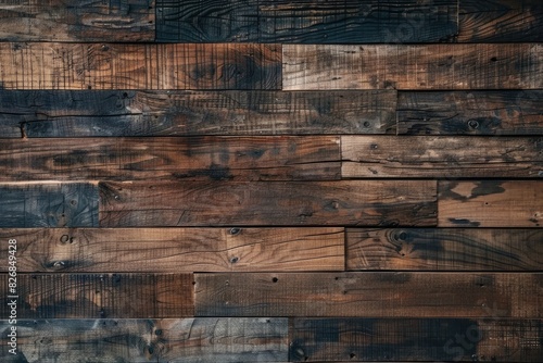 wooden coffee brown wood background planks floor wall cladding - generative ai