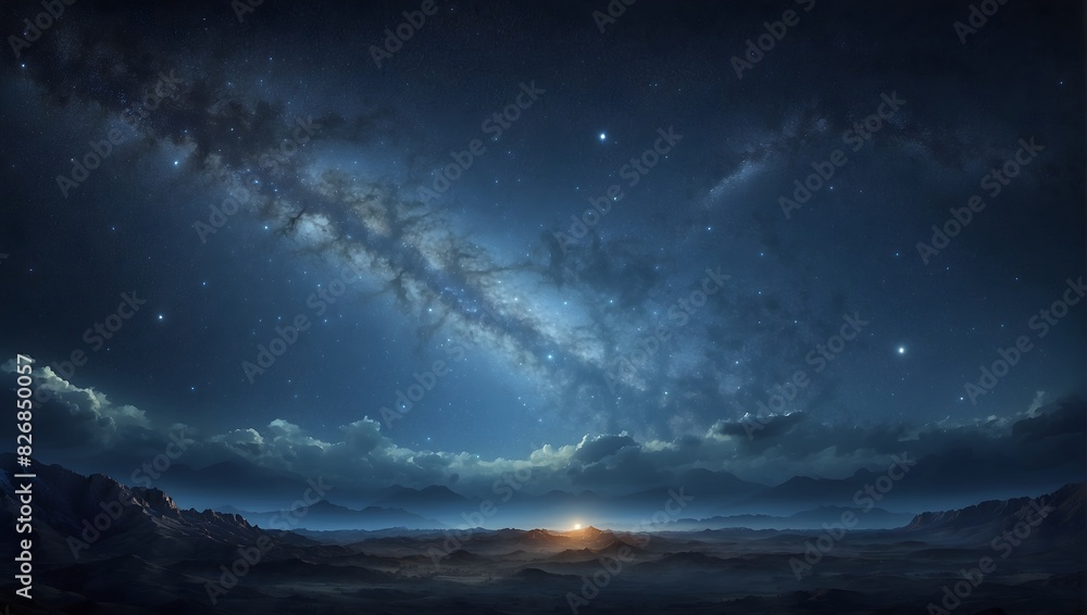 The vast canvas of the night sky, a single star beckons with untold tales ai_generated The vast canvas of the night sky, a single star beckons with untold tales ai_generated