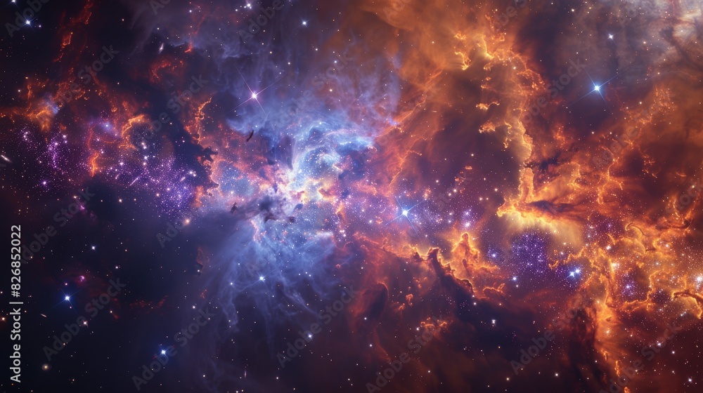 Core of Galaxy with Nebulae and Stellar Nurseries Core of Galaxy with Nebulae and Stellar Nurseries