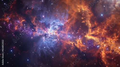 Core of Galaxy with Nebulae and Stellar Nurseries