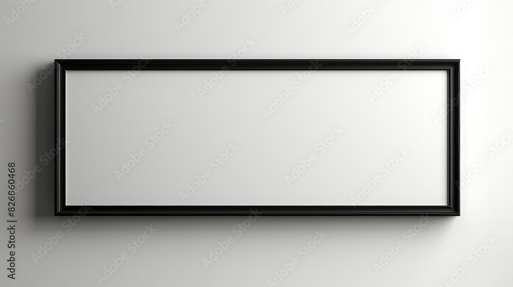 Mockup of picture frame on the wall in a modern living room Mockup of picture frame on the wall in a modern living room