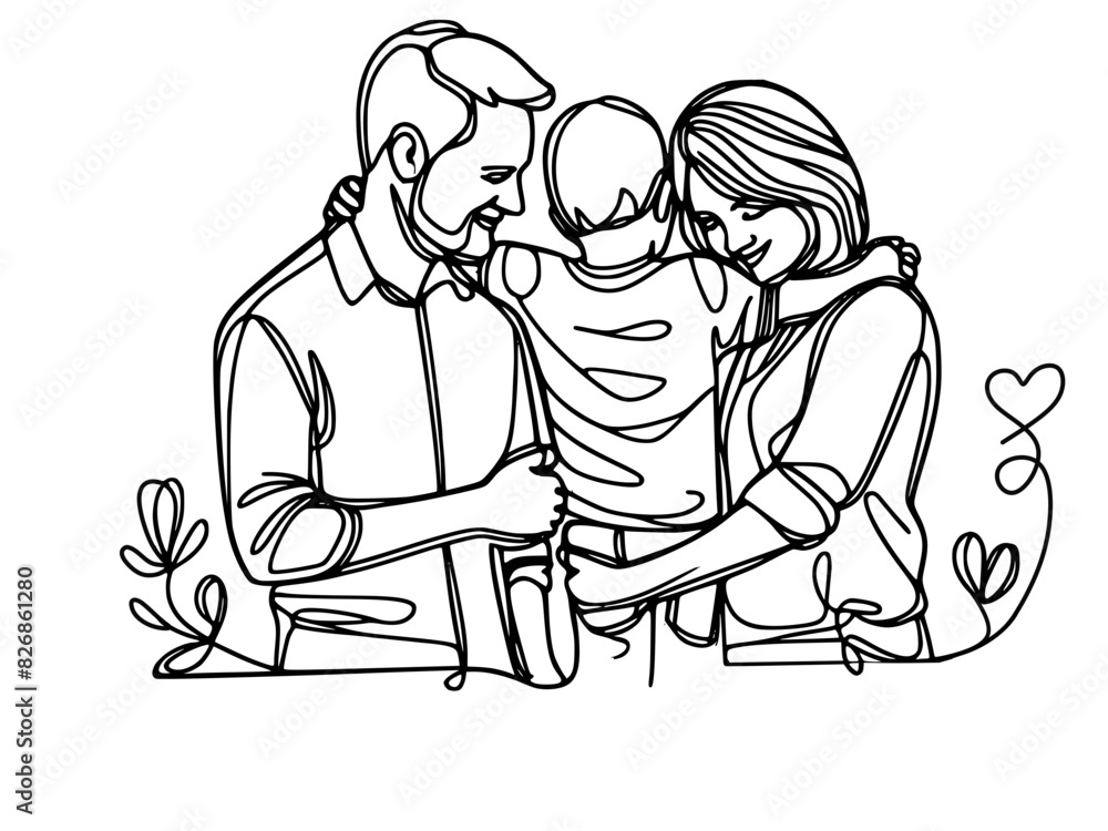 illustration of family illustration of family
