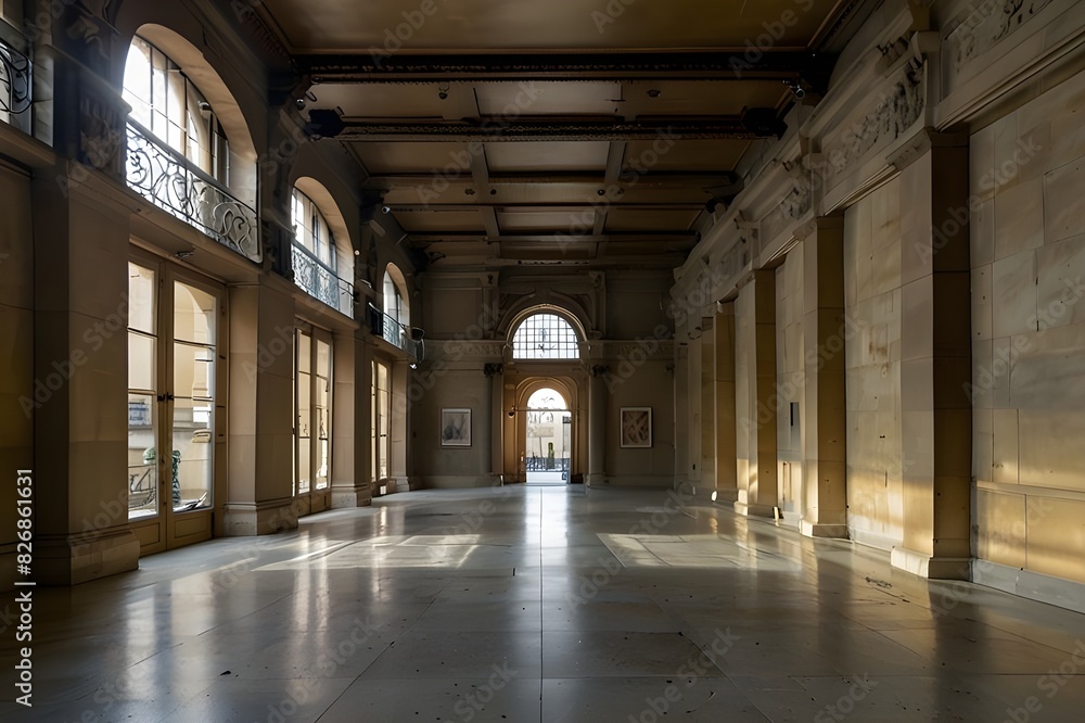 Paris, France. March 6. 2022. Old building of the largest museum of antiquity, the Louvre, dating from the 18th century. Historic monument of Paris.
Paris, France. March 6. 2022. Old building of the largest museum of antiquity, the Louvre, dating from the 18th century. Historic monument of Paris.