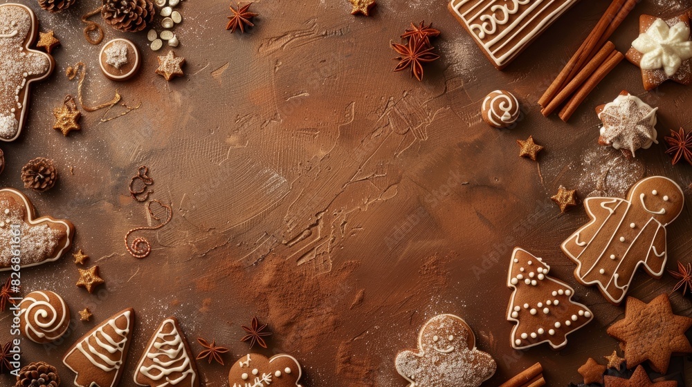 gingerbread with space for text gingerbread with space for text