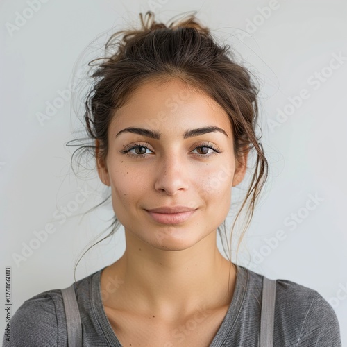 Wallpaper Mural Biometric Passport photo woman UHD Wallpaper Torontodigital.ca