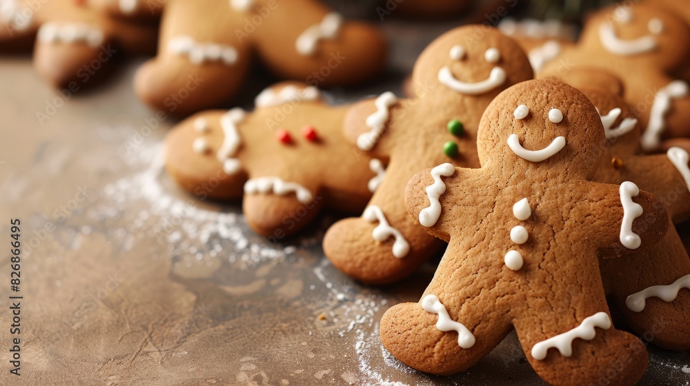 National Gingerbread Day background concept with space area for text National Gingerbread Day background concept with space area for text