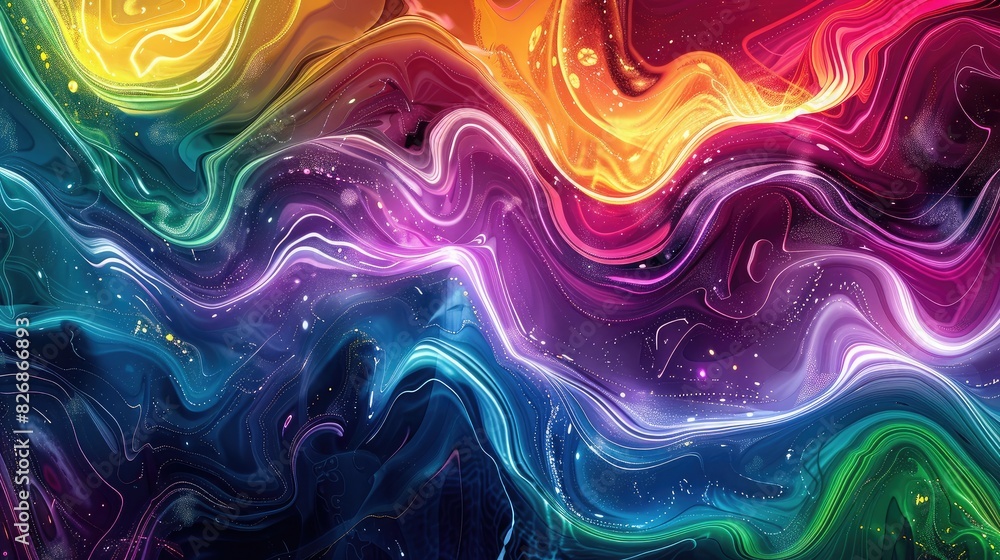 Colorful abstract background with swirling patterns and vibrant hues ...