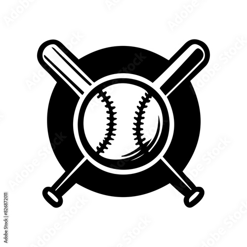 Baseball ball silhouette design vector Elements for baseball