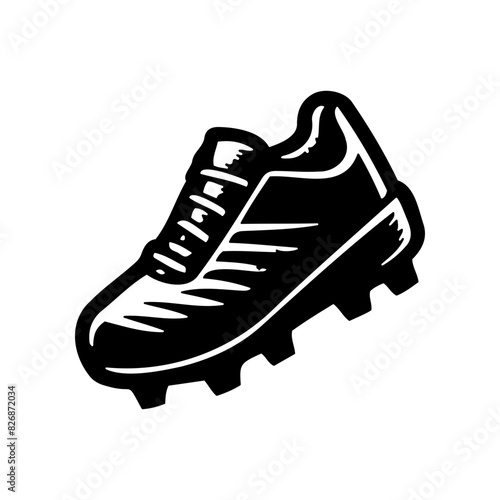 Baseball shoe silhouette design vector Elements for baseball
