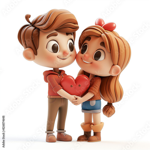 valentines day 3d illustration