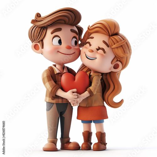 valentines day 3d illustration