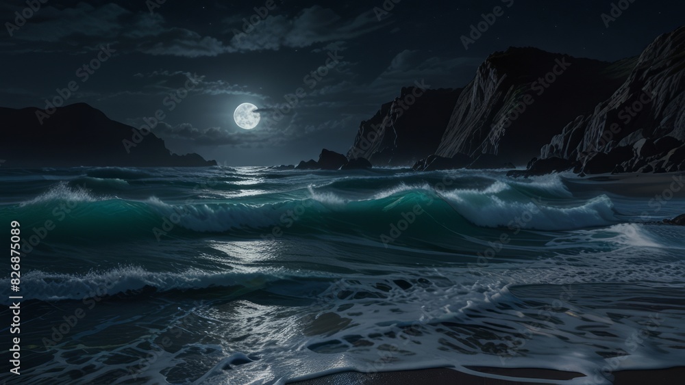 Amazing natural scenery of ocean waves Amazing natural scenery of ocean waves