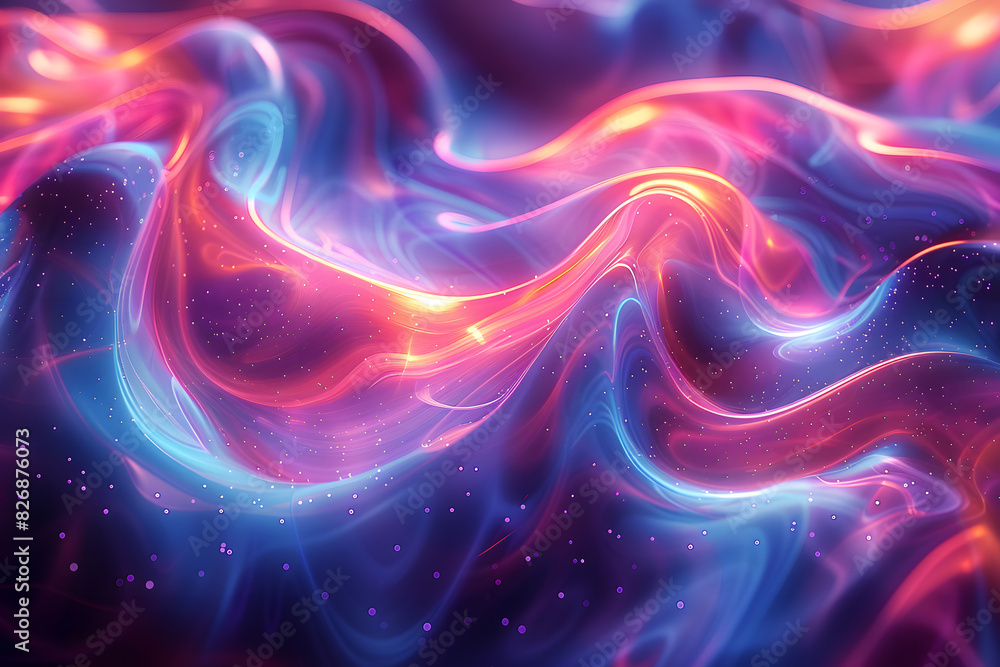 Colorful Background with abstract neon lights in vibrant colors like pink, blue, and purple, creating a futuristic and energetic vibe with glowing. Colorful Background with abstract neon lights in vibrant colors like pink, blue, and purple, creating a futuristic and energetic vibe with glowing.