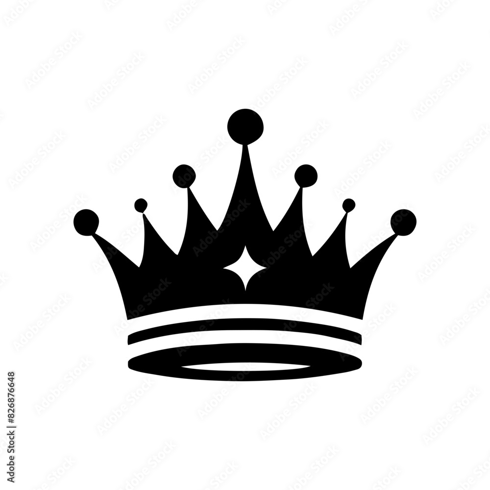 Simple king and queen crown design vector Gives a premium feel Stock ...