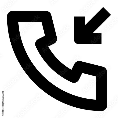 incoming call line icon for user interface