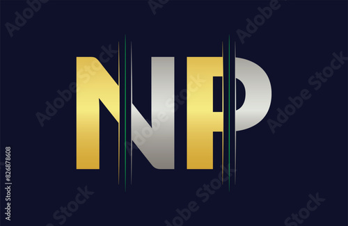 NP Letter Logo Template Illustration Design.