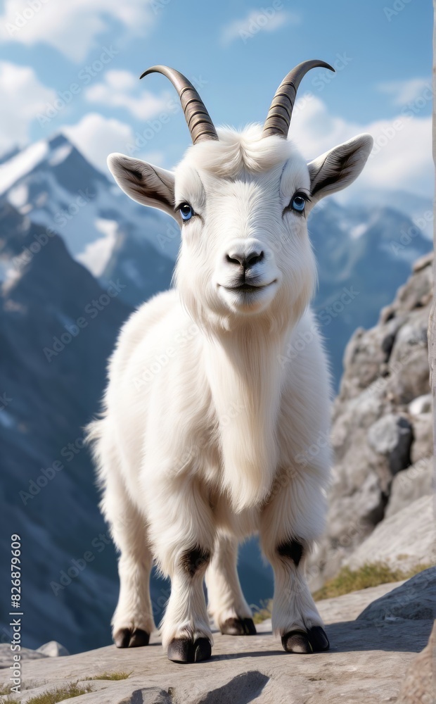 cute mountain goat cute mountain goat
