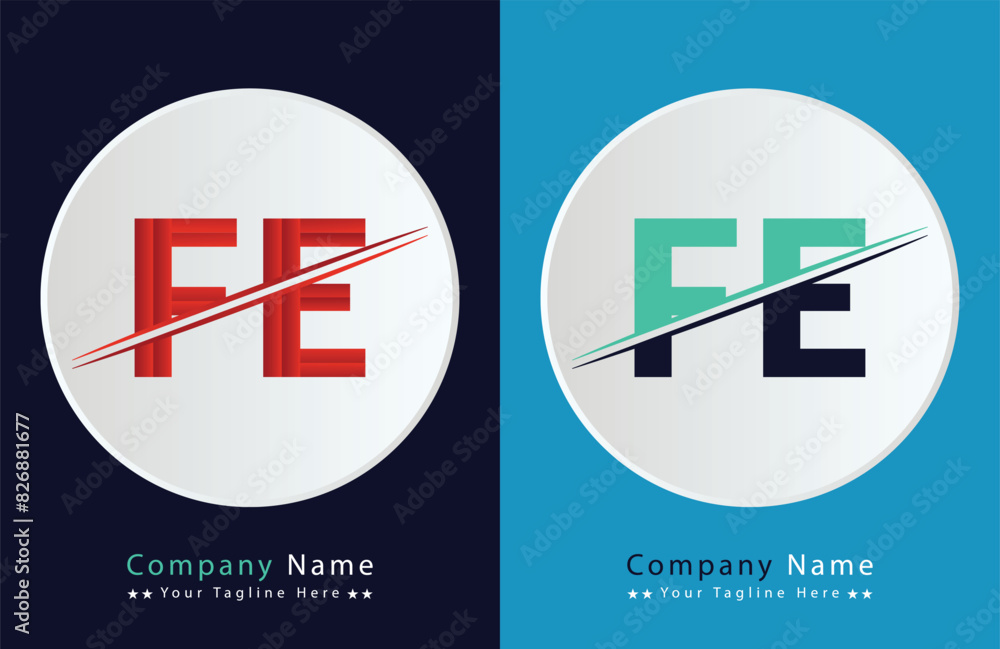 Unique FE letter logo Icon vector template. Unique FE letter logo Icon vector template.