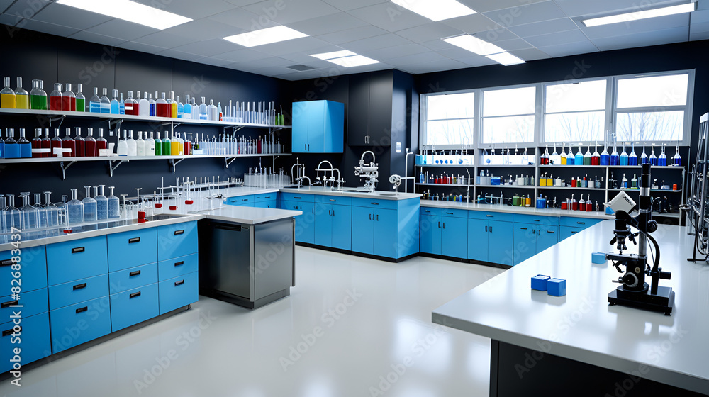 An experimental table in the chemistry laboratory includes the physical and chemical laboratory, precision instrument room, balance room, standard solution room, drug room, storage room, high-temperat An experimental table in the chemistry laboratory includes the physical and chemical laboratory, precision instrument room, balance room, standard solution room, drug room, storage room, high-temperat