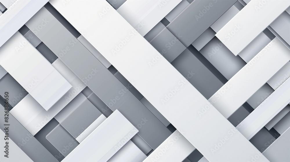 Intersecting white and gray parallelograms modern abstract design. Vector illustration. Intersecting white and gray parallelograms modern abstract design. Vector illustration.