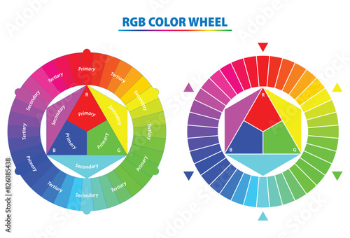 Set of color palette diagram isolated. Eps