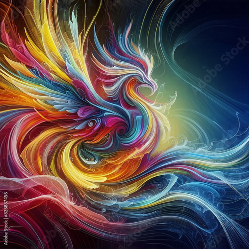 Beautiful abstract pattern Lion HD wallpaper