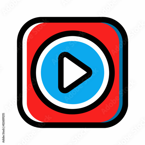 Free Download Multimedia Player Logo: Vector Illustration	 - GFXLoad
