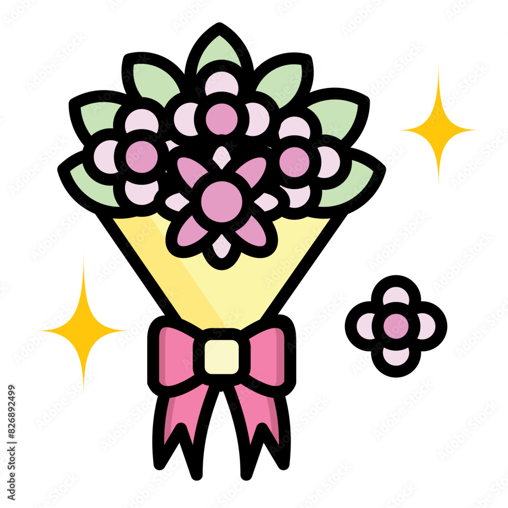 Fototapeta premium Flowers Icon