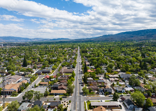 Reno Nevada on Beautiful Spring Day - Downtown / Midtown