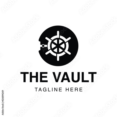 Vector Illustration of Vault. Safe Vector Illustration. Vault Lock vector. Perfect for logos, symbols and other graphics.
