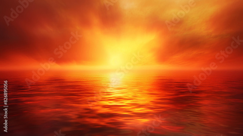 Breathtaking sunset floods the sky with vivid, dramatic hues. © Crazy Juke